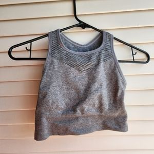 Zella Longline Body Fusion Sports Bra Grey Sz Small